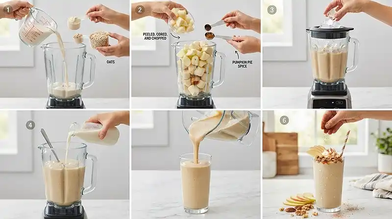 Dairy-Free Apple Pie Shake 3 apple pie smoothie
