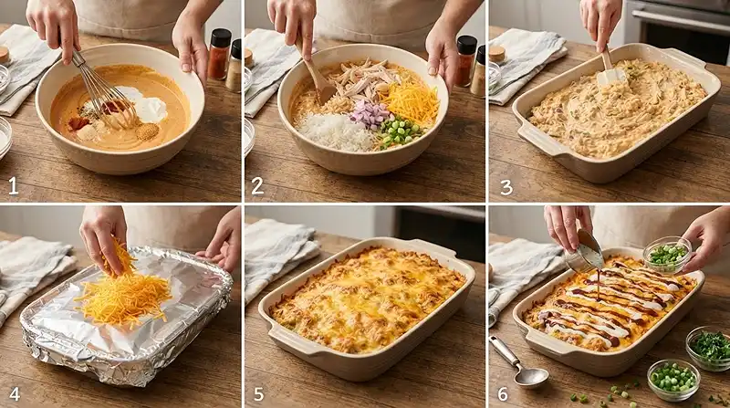 bbq chicken ranch casserole
