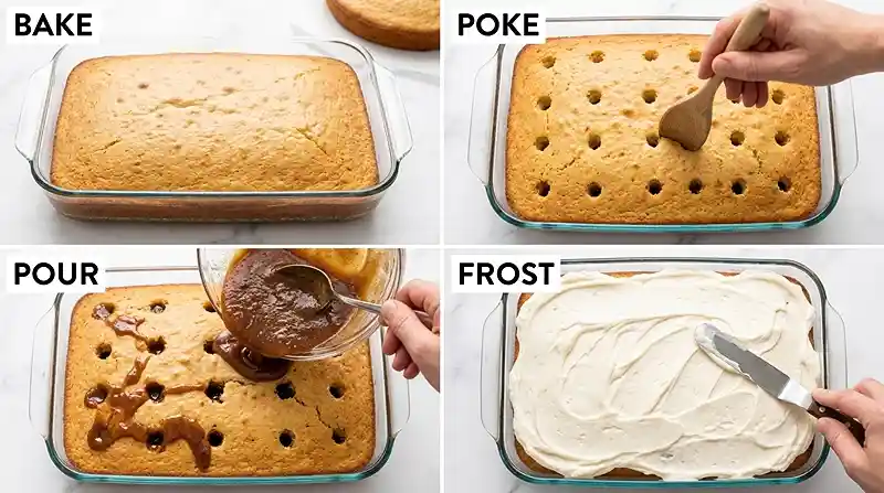 best cinnamon roll poke cake recipe