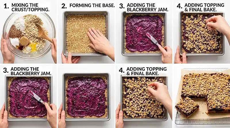 Gluten-Free Blackberry Jam Breakfast Bars 3 blackberry jam bars