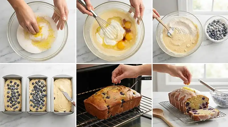 blueberry lemon loaf with greek yogurt​