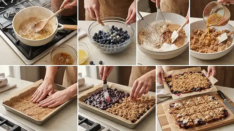 Brown Butter Blueberry Streusel Bars 3 brown butter blueberry dessert