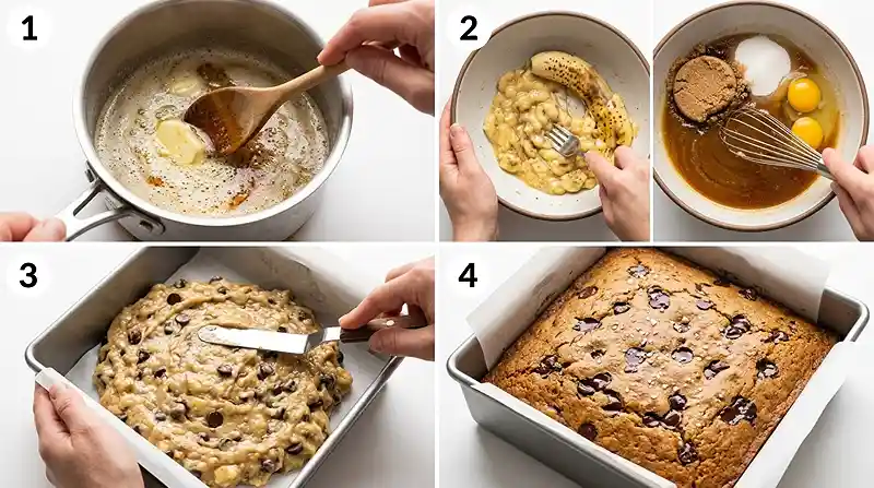 Brown Butter Banana Chocolate Snack Cake 3 brown butter chocolate cake