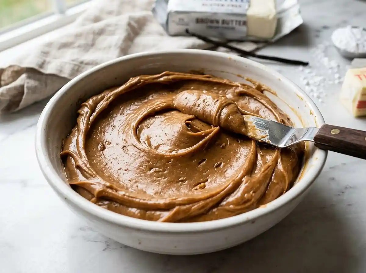 brown butter cream cheese frosting​