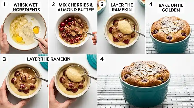 Gluten-Free Cherry Almond Breakfast Bake 3 cherry almond cake
