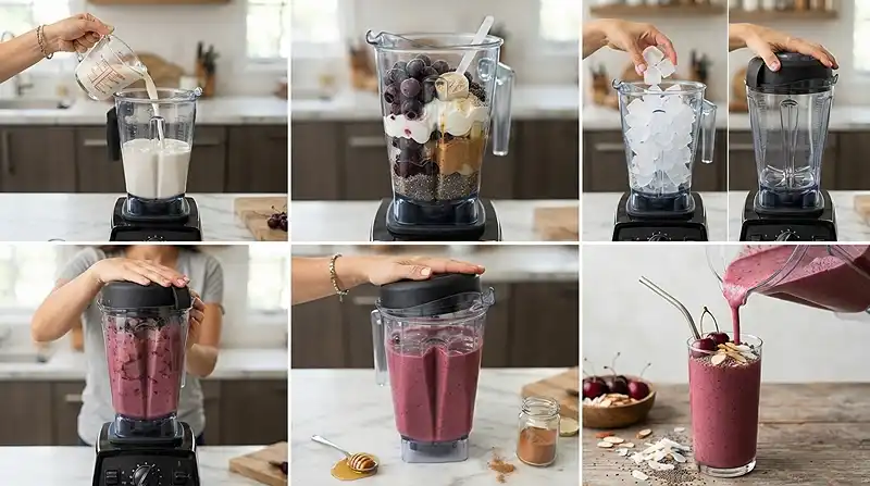 Gluten-Free Cherry Vanilla Protein Smoothie 3 cherry vanilla protein shake