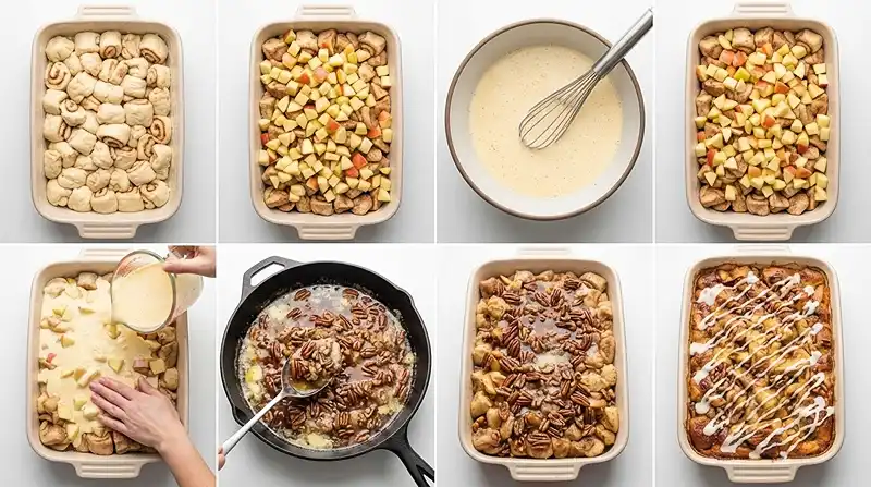 Cinnamon Roll Apple Breakfast Casserole 3 cinnamon roll apple breakfast