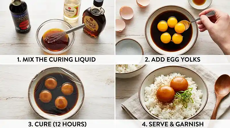 Gluten-Free Soy Sauce Cured Egg Yolks 3 cured egg yolk recipe soy sauce