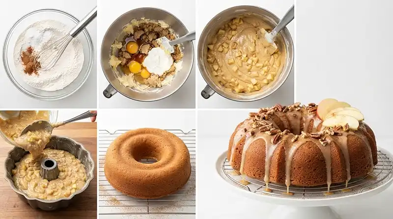 Maple Apple Donut Cake 3 donut cake dessert