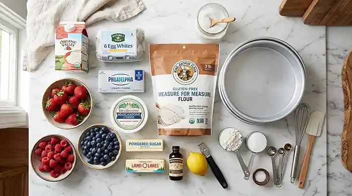 easy berry chantilly cake recipe​