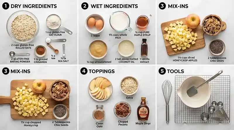 gluten-free baked oatmeal muffins