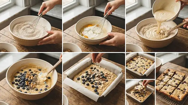 Blueberry Yogurt Breakfast Blondies 3 gluten free breakfast blondies