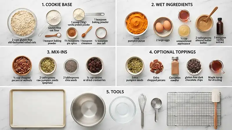 Pumpkin Protein Breakfast Cookies 2 gluten-free breakfast cookies