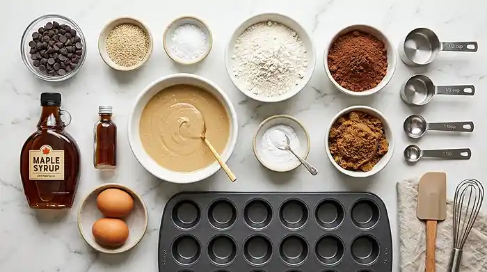 Gluten-Free Salted Tahini Brownie Bites 2 gluten-free brownie bites