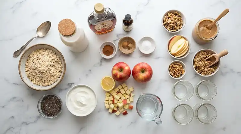 Maple Apple Chia Oat Jars Recipe 2 gluten-free chia oat jars
