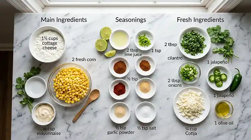 Gluten-Free Street Corn Cottage Cheese Dip 2 gluten-free cottage cheese dip