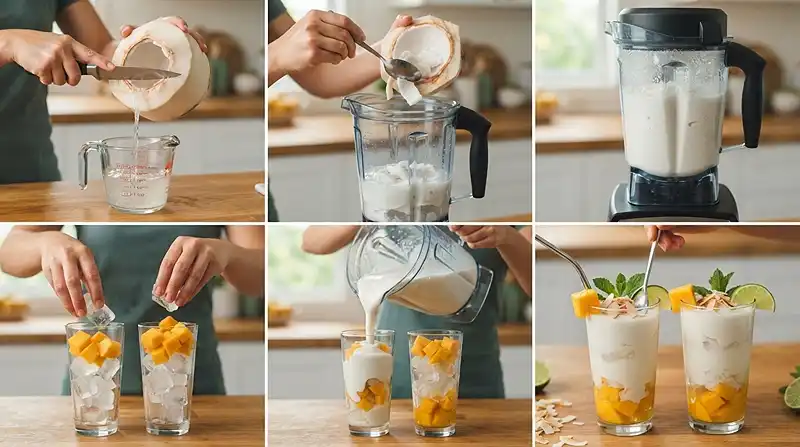 Mango Coconut Cooler 3 gluten free dairy free drink
