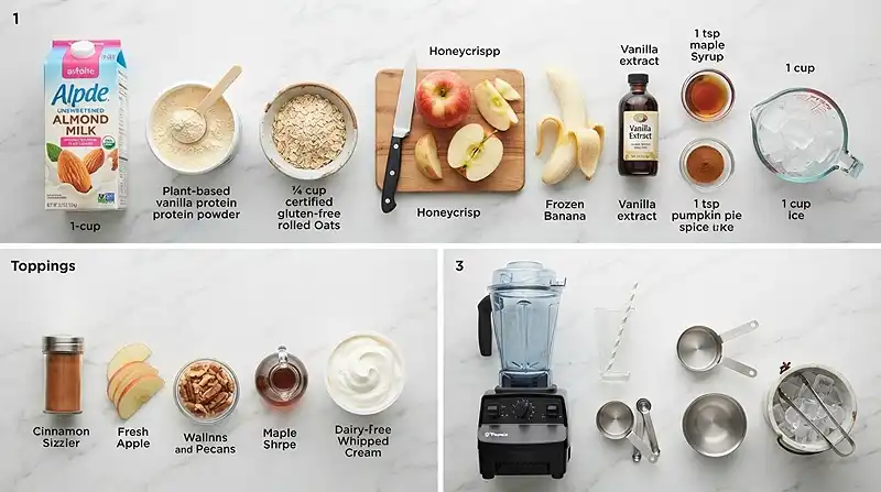 Dairy-Free Apple Pie Shake 2 gluten free dairy free shake