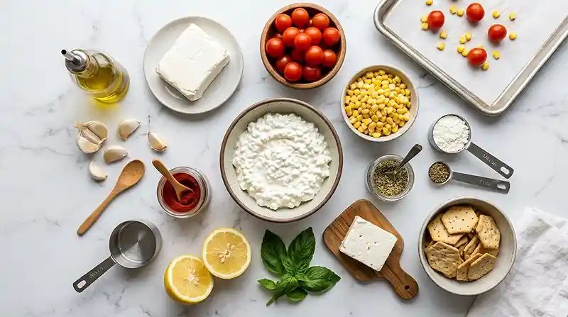 Roasted Tomato Corn Whipped Cottage Cheese Dip 2 gluten-free dip