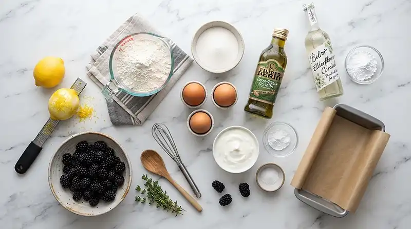 Lemon Olive Oil Blackberry Loaf 2 gluten free loaf cake