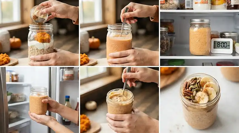 Gluten-Free Pumpkin Spice Overnight Oats 3 gluten-free overnight oats