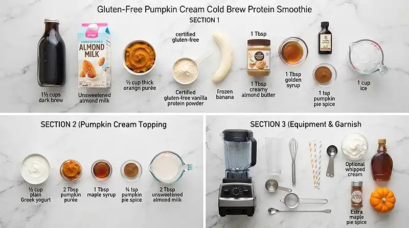 Pumpkin Cream Cold Brew Protein Smoothie 2 gluten-free protein smoothie