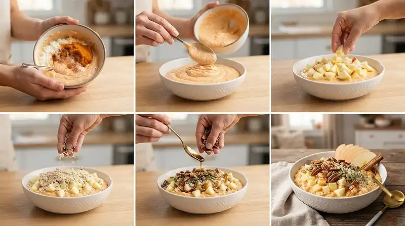 Pumpkin Apple Cottage Cheese Breakfast Bowl 3 high-protein breakfast