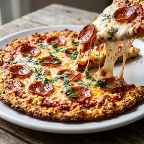 high-protein cottage cheese pizza crust​