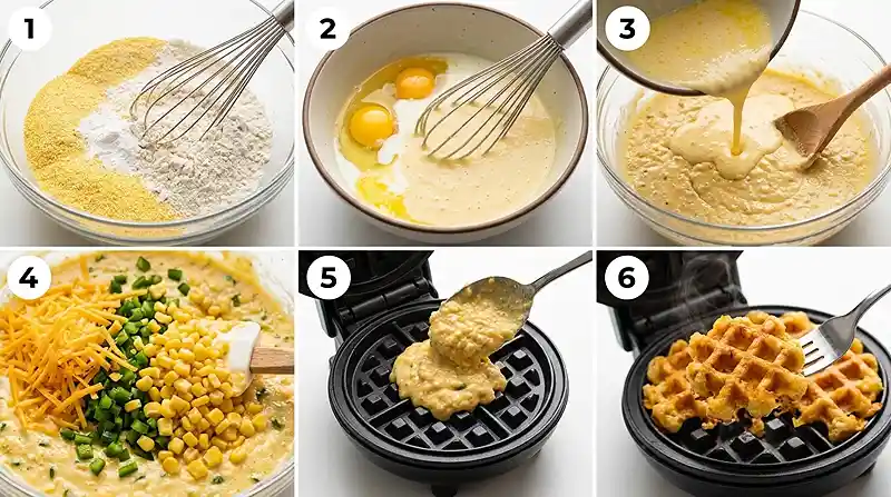 Gluten-Free Jalapeno Cornbread Waffle Bites 3 jalapeno cornbread snack