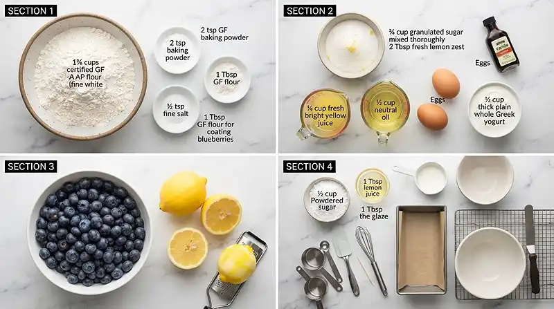 lemon blueberry loaf with greek yogurt​