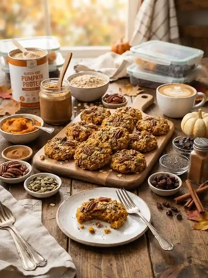 Pumpkin Protein Breakfast Cookies 4 make-ahead breakfast