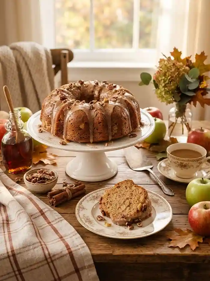 Maple Apple Donut Cake 4 maple breakfast bake