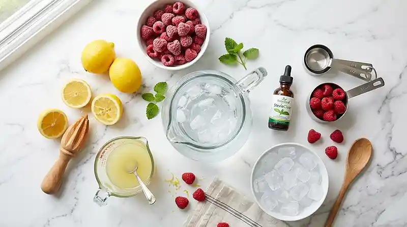 Gluten-Free Sugar-Free Raspberry Lemonade 2 natures twist sugar free lemonade