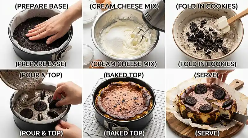 Gluten-Free Oreo Basque Cheesecake Recipe 3 oreo basque burnt cheesecake