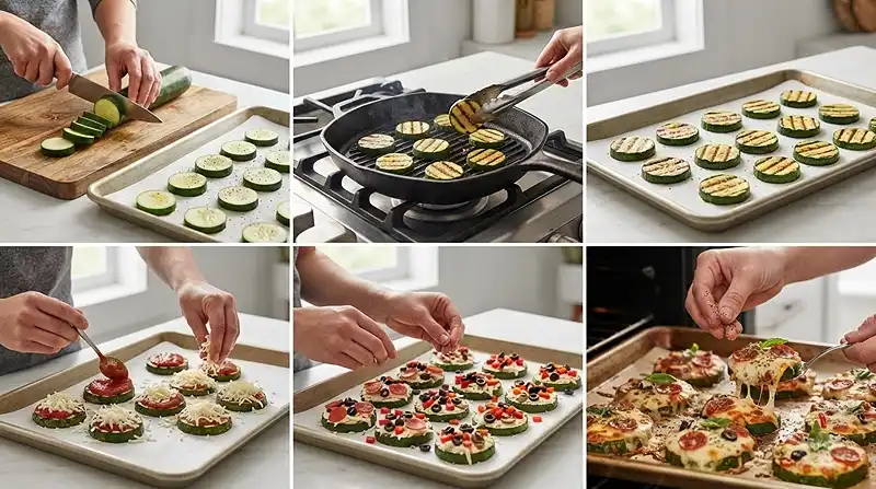 Gluten-Free Loaded Pizza Zucchini Bites 3 party food