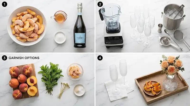 Frozen Peach Bellini 2 peach bellini frozen