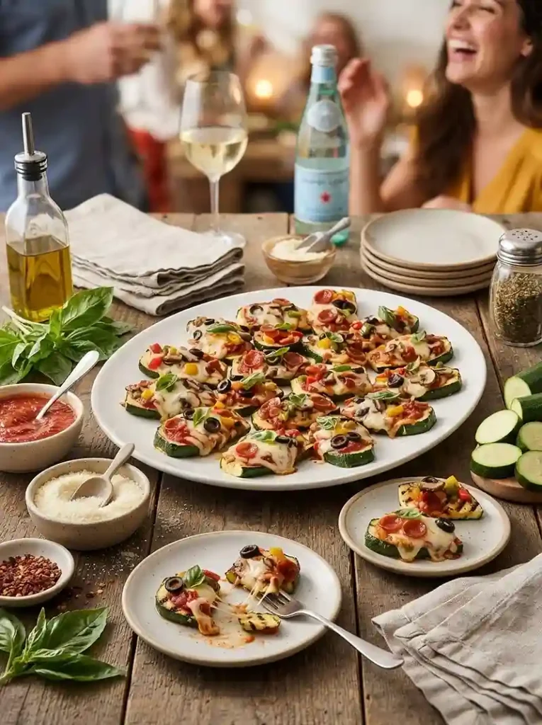 Gluten-Free Loaded Pizza Zucchini Bites 4 pizza appetizer
