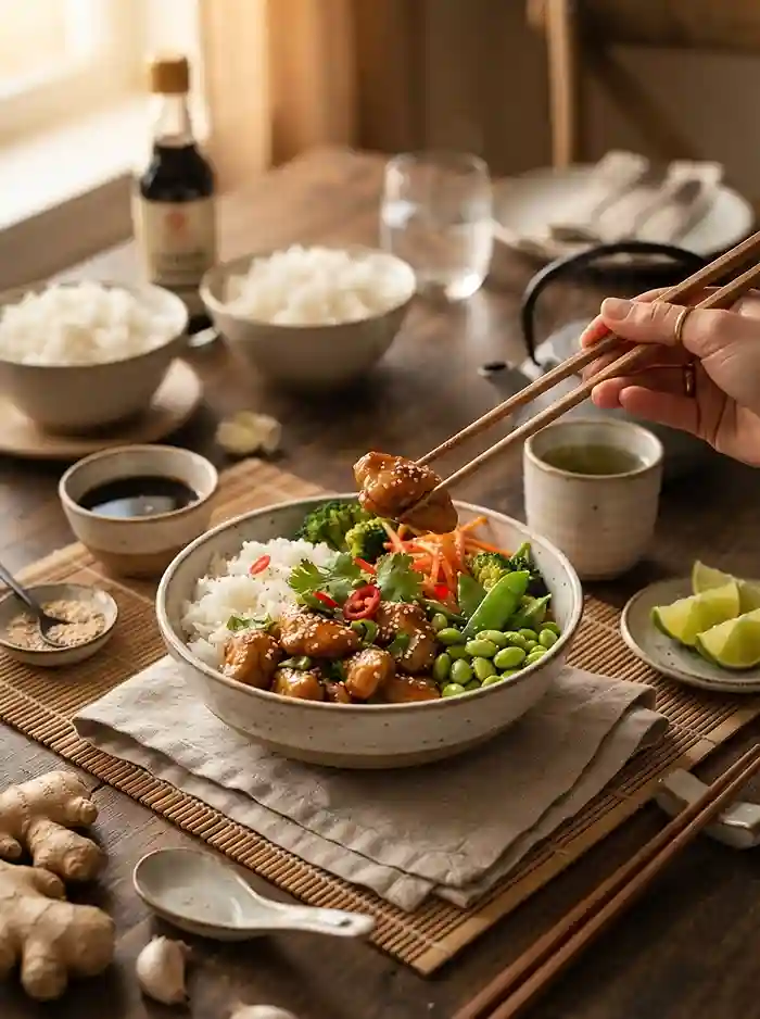 quick rice bowl