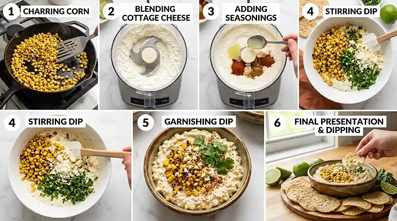 Gluten-Free Street Corn Cottage Cheese Dip 3 street corn appetizer