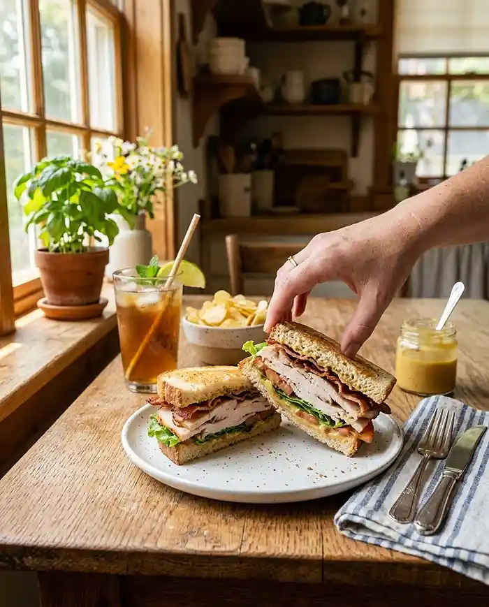 Gluten-Free Honey Mustard Turkey Sandwich 4 turkey honey mustard sandwich