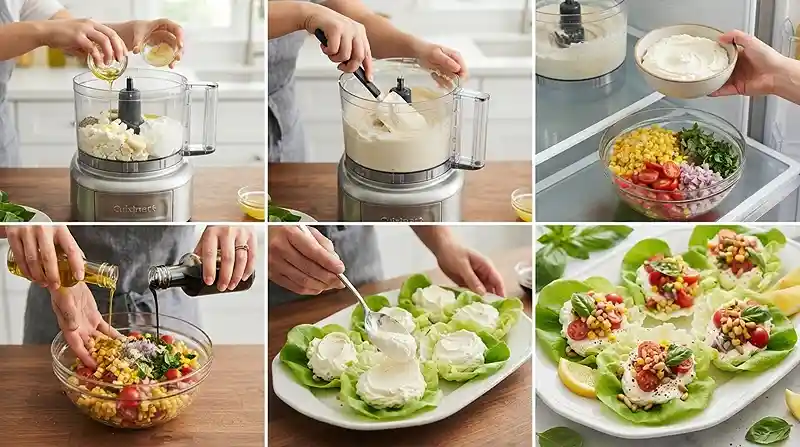 Whipped Feta Tomato Corn Cups 3 whipped feta tomato corn