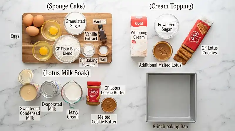 Gluten-Free Lotus Milk Cake 2 Best Gluten-Free Lotus Milk Cake Recipe