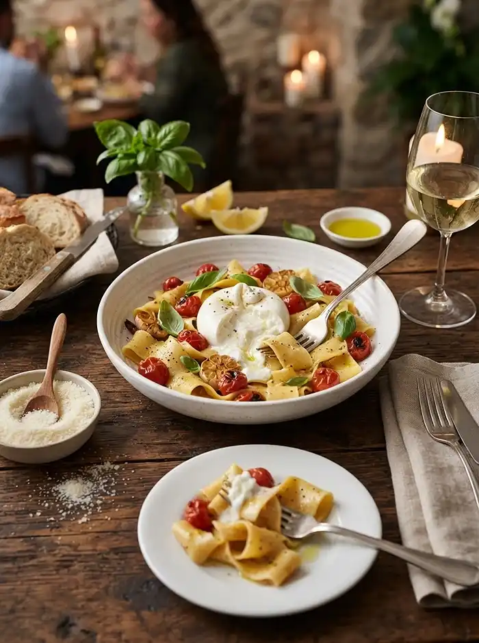 Best Gluten-Free Pappardelle Burrata Pasta Recipe
