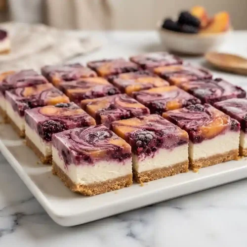 Blackberry Peach Freezer Pie Bars 5 Blackberry Peach Freezer Pie Bars