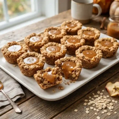 Caramel Apple Oatmeal Cookie Cups 5 Caramel Apple Oatmeal Cookie Cups