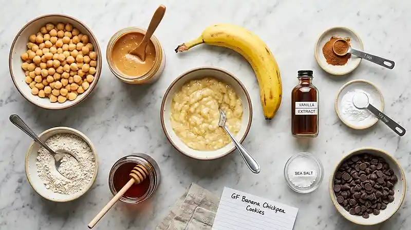 Gluten-Free banana chickpea cookies 2 Chickpea Banana Cookies