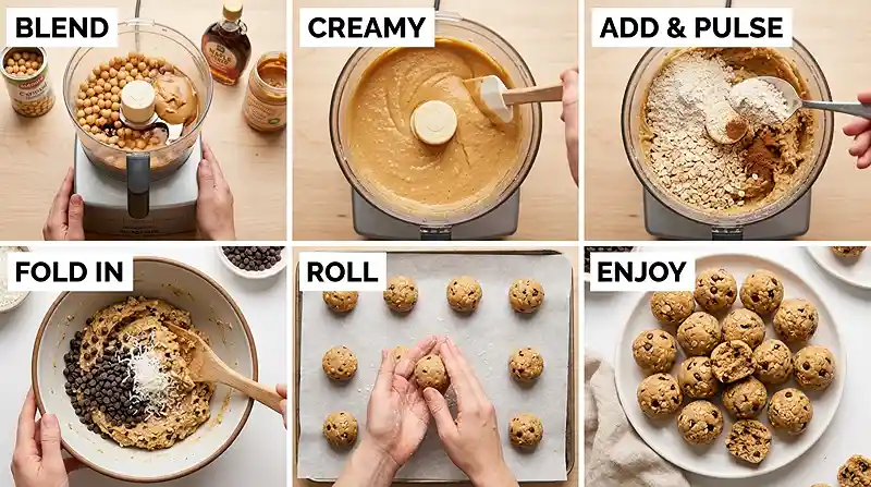 Chickpea Cookie Dough Energy Bites 3 Chickpea Cookie Dough Energy Bites