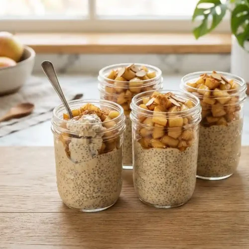 Cinnamon Apple Protein Chia Cups