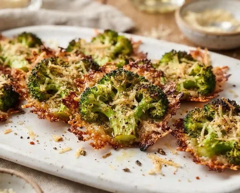 Crispy Smashed Broccoli Parmesan Bites