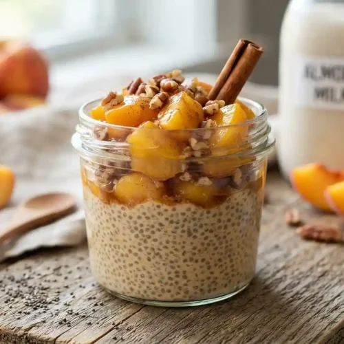 Dairy-Free Peach Pie Chia Pudding 5 Dairy-Free Peach Pie Chia Pudding